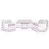 vidaXL 3-dijelni set sofa s jastucima krem od tkanine