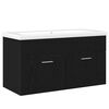 vidaXL Kupaonski ormar Crni hrast 90 x 38,5 x 46 cm Konstruirano drvo
