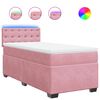 vidaXL Box spring krevet s madracem ružičasti 90x190 cm bar&scaron;unasti