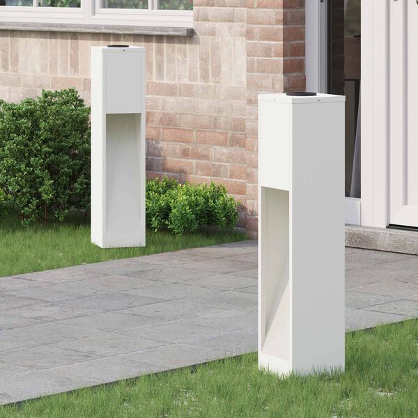 vidaXL Solarna LED svjetiljka za stazu 2 pcs Bijelo