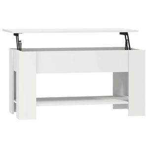 vidaXL Stolić za kavu bijeli 101x49x52 cm od konstruiranog drva