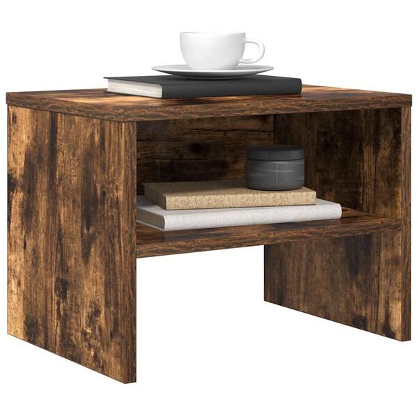 vidaXL Noćni ormarić dimljeni hrast 40 x 30 x 30 cm konstruirano drvo