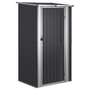 vidaXL Vrtno spremi&scaron;te antracit 118,5 x 97 x 209,5 cm pocinčani čelik