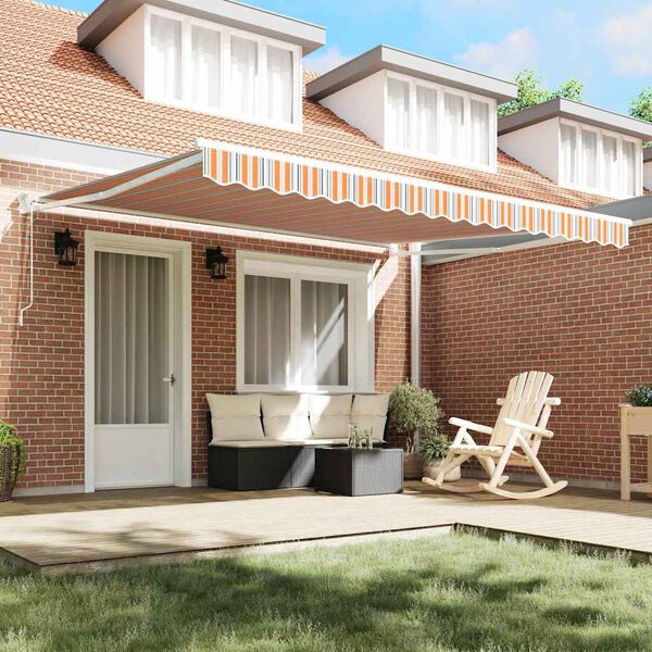 vidaXL Skrovita tenda &Scaron;areni 400 &times; 300 cm Poliester i aluminij