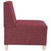 vidaXL Modularna sofa bez naslona za ruke, vino crvena, 55 cm, tkanina