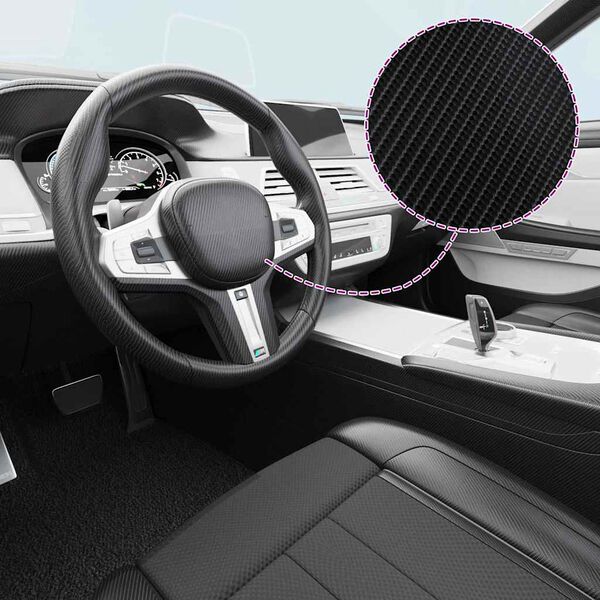 vidaXL Folije za automobil 2 kom 4D crne 100 x 150 cm + 50 x 150 cm