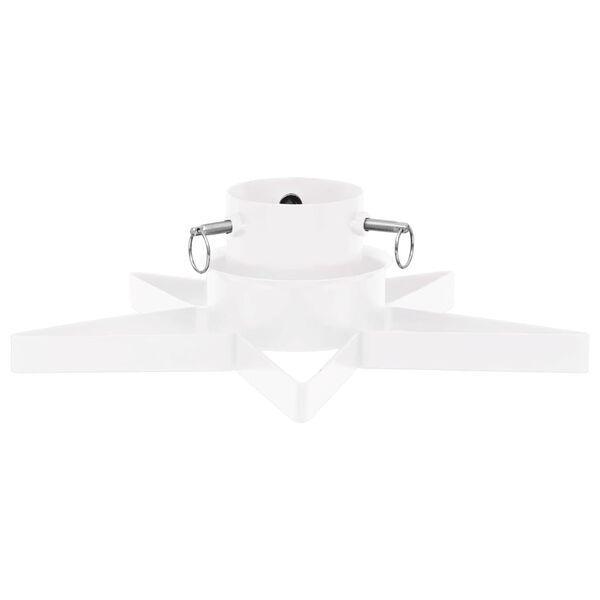 vidaXL Stalak za božićno drvce bijeli 47 x 47 x 13,5 cm