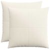 vidaXL Presvlaka za jastuk 2 pcs ALMELO Krem 65 x 65 cm Kord