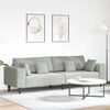 vidaXL Sofa s jastukom Svijetlo siva 250 x 77 x 76 cm Bar&scaron;un