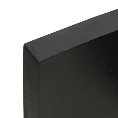 vidaXL Stolna ploča tamnosmeđa 60x50x(2-6) cm obrađena masivna hrast