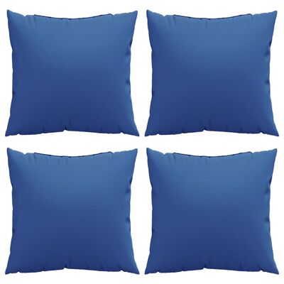 vidaXL Ukrasni jastuci 4 kom kraljevsko plavi 50 x 50 cm od tkanine