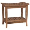 vidaXL Stolić za kupatilo Prirodna 50 x 35 x 45 cm Čvrsto teak drvo