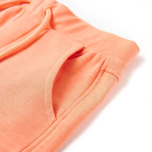 Dječje kratke hlače s vezicom neonskonarančaste 140