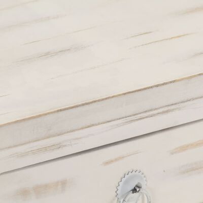 vidaXL Noćni ormarić bijeli 40 x 30 x 50 cm od masivnog drva manga