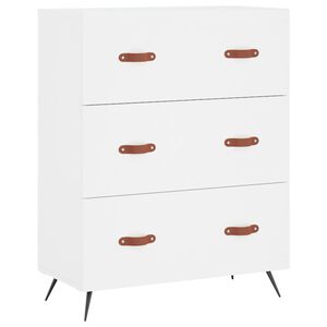 vidaXL Komoda bijela 69,5 x 34 x 90 cm od konstruiranog drva