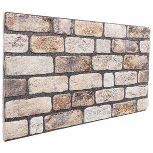 vidaXL Zidne panele 10 kom. 100 x 50 cm Svijetlosmeđa EPS pjena