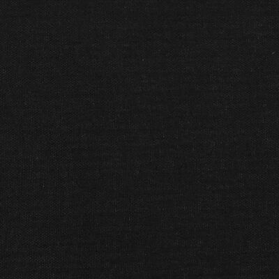 vidaXL Okvir za krevet s uzglavljem crni 120x190 cm od tkanine
