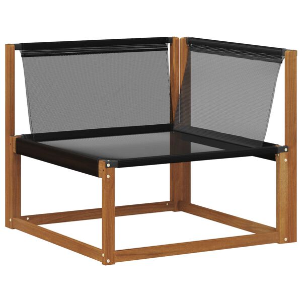 vidaXL Set vanjskih sofa 19 pcs Prirodna i bež Čvrsto drvo akacije