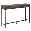 vidaXL Konzolni stol s 2 ladice 120 x 30 x 75 cm masivna jelovina