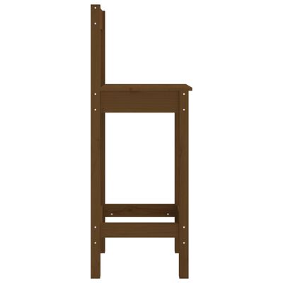 vidaXL Barske stolice 2 kom boja meda 40x41,5x112 cm masivna borovina