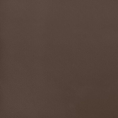 vidaXL Madrac s džepičastim oprugama smeđi 120x200x20 cm umjetne kože