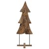 vidaXL Božićno drvce Smeđa 90 cm Čvrsto teak drvo