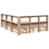 vidaXL Krevet s regalom za knjige bez madraca 135x190 cm od borovine