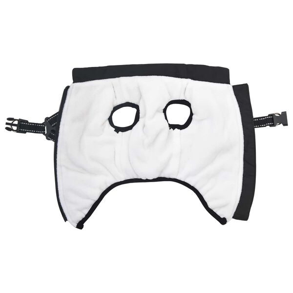 vidaXL Kaput za pse Crna L32 Flis i Poliester