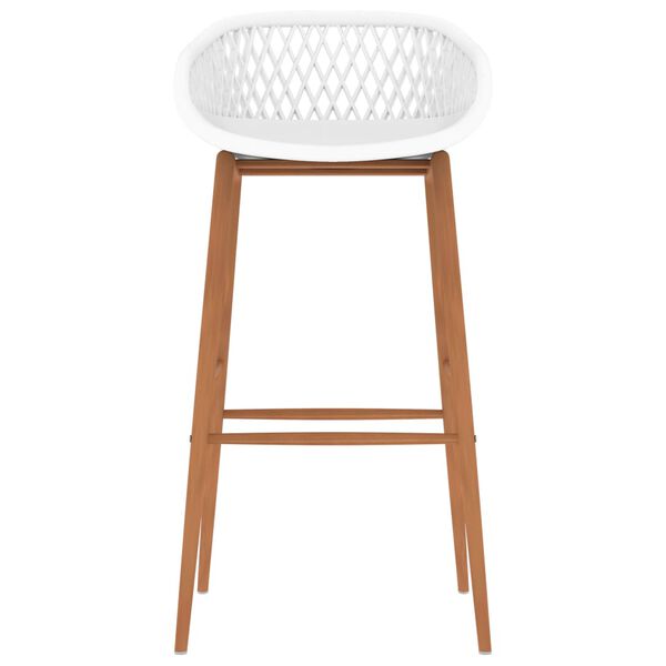 vidaXL Barske stolice 4 kom bijele