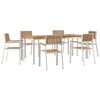 vidaXL Vanjski set za objedovanje 7 kom. 200 x 90 x 75 cm
