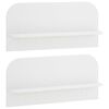 vidaXL Zidna polica 2 kom. Bijela 80,5 x 13,5 x 37,5 cm Prerađeno drvo