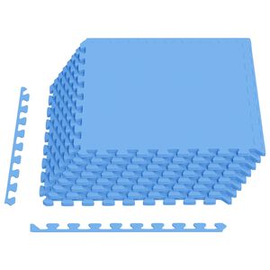 vidaXL Podloga za bazen 24 kom. Plava 8,64 m&sup2; EVA pjenasti materijal