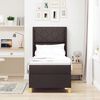 vidaXL Krevet s opruga kutije s madracem Smeđa 140 x 200 cm tkanina