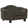 vidaXL Sofa za pse tamnosiva 67 x 47 x 36 cm pli&scaron;ana