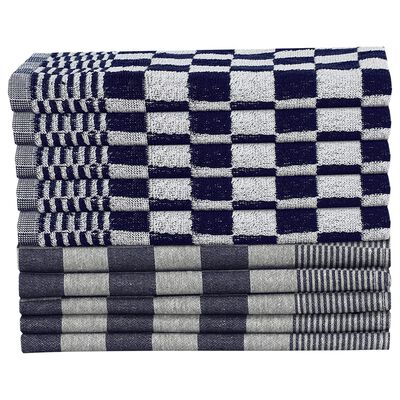 vidaXL Set ručnika od 20 komada plavo-bijeli pamučni