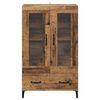 vidaXL Highboard Staro drvo 70 x 31 x 115 cm Obrađeno drvo i čelik