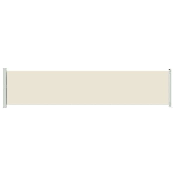vidaXL Uvlačiva bočna tenda za terasu 140 x 600 cm krem