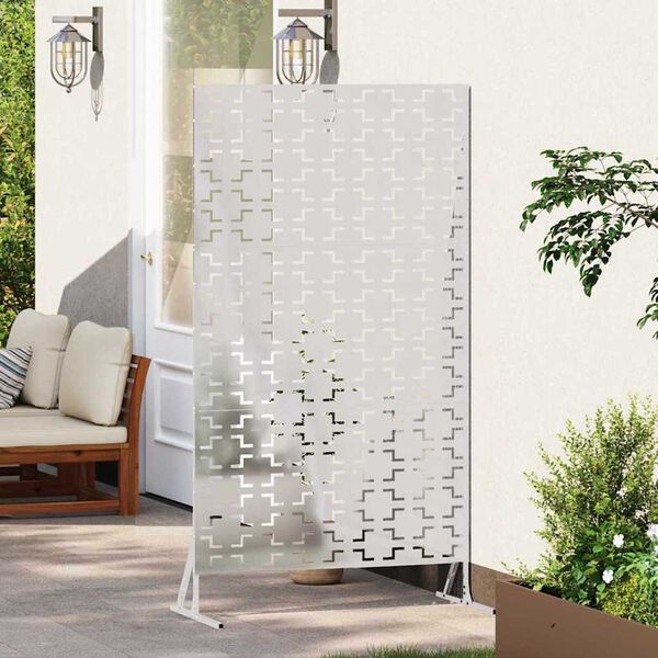 vidaXL Zaslon za privatnost Siva Čelik