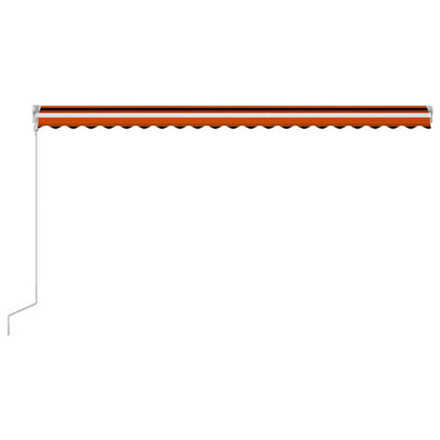 vidaXL Tenda na automatsko uvlačenje 500 x 300 cm narančasto-smeđa