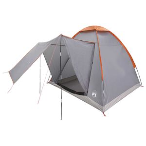 vidaXL Kamping &scaron;ator 2-osobni Siva i narančasta Poliester i čelik