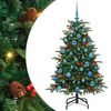 vidaXL Umjetno božićno drvce Zelena 150 cm PVC i Metal i Plastika