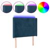 vidaXL LED uzglavlje tamnoplavo 83x16x118/128 cm bar&scaron;unasto