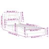 vidaXL Okvir za krevet Viana bez madraca cappuccino 90x200 cm umjetna koža