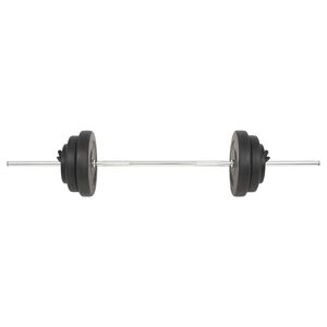 vidaXL Dvoručni uteg s pločama 60 kg