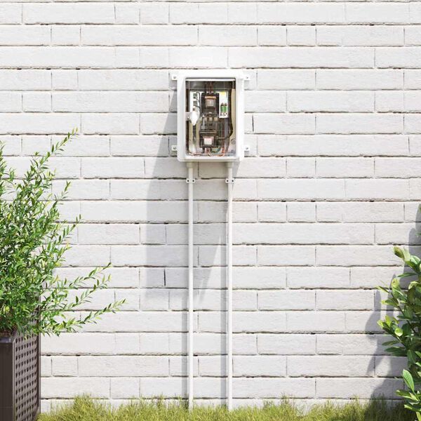 vidaXL Upravljački ormar Siva 47 x 20 x 60 cm ABS plastika