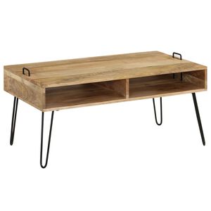 vidaXL Stolić za kavu od masivnog drva manga 100 x 60 x 45 cm