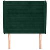 vidaXL Uzglavlje s u&scaron;ima tamnozeleno 93x23x118/128 cm bar&scaron;unasto