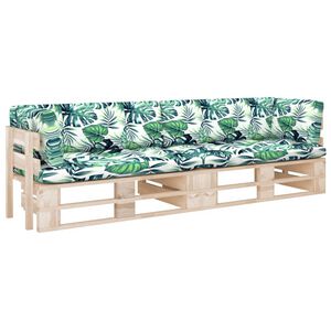 vidaXL Dvosjed od paleta s jastucima od impregnirane borovine