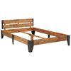 vidaXL Okvir za krevet od masivnog bagremovog drva bru&scaron;eni 160x200 cm
