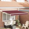 vidaXL Tenda na ručno uvlačenje bordo 300 x 250 cm